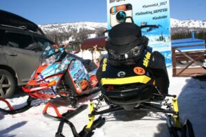 Тест-драйв снегоходов Ski-Doo и LYNX 2017 в Шерегеше 2016г.