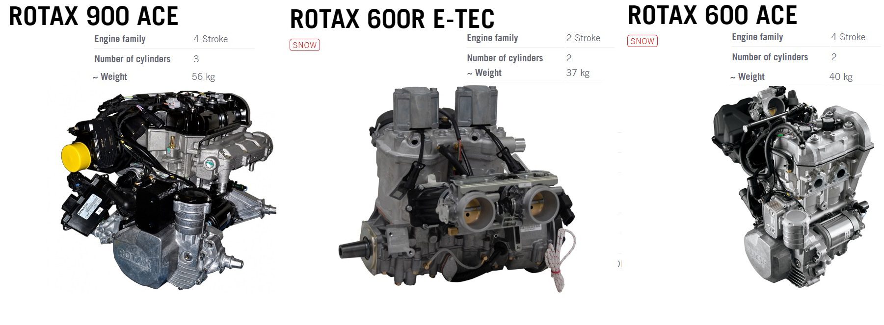 Обзор снегоходных двигателей ROTAX
