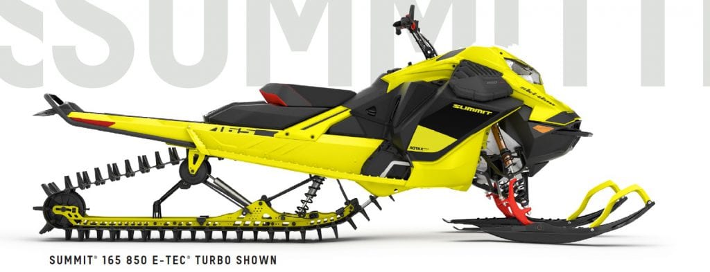 Новый горный снегоход Ski-Doo Summit с двухтактным двигателем Rotax 850 E-TEC Turbo