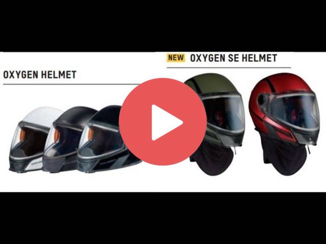 Снегоходный туристический шлем SKI-DOO OXYGEN с подогревом визора
